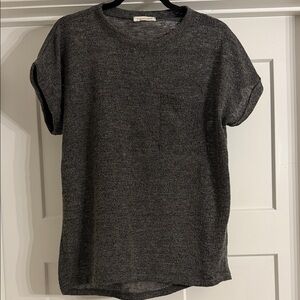 First Love Charcoal Knit Top